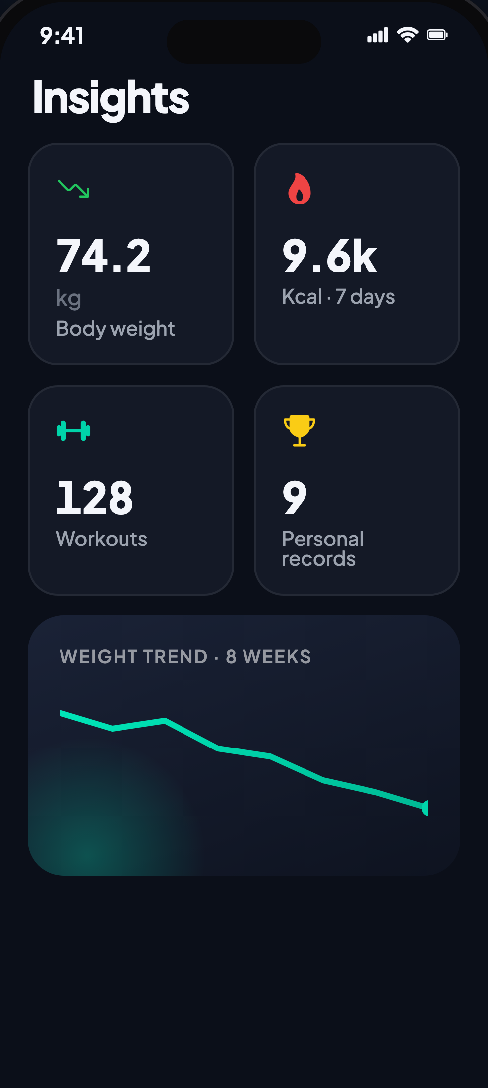 Profile and settings